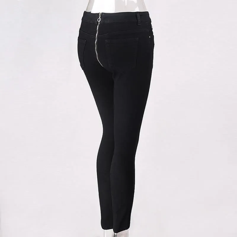Back Zip Gothic Pants