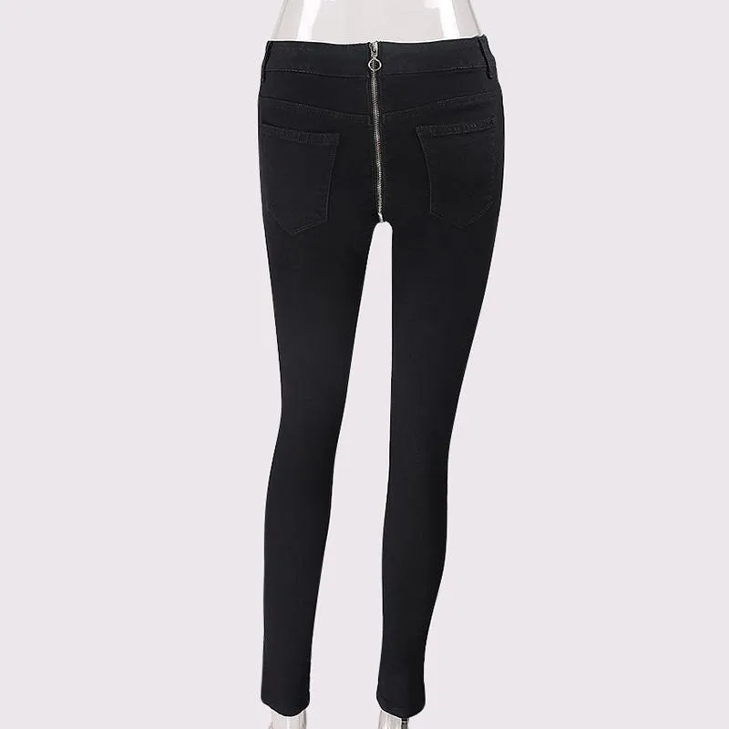Back Zip Gothic Pants