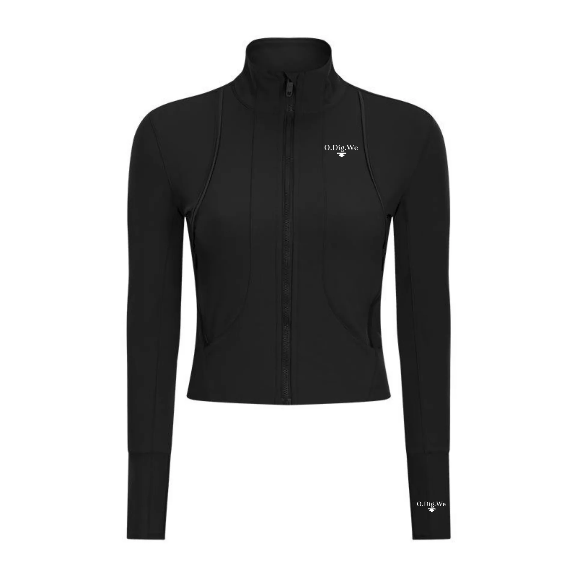 Black Cover All Bases Zip Jacket