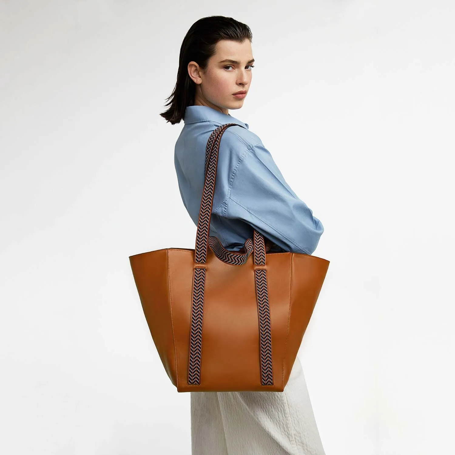 Boho Camel| Oversized Structured Tote