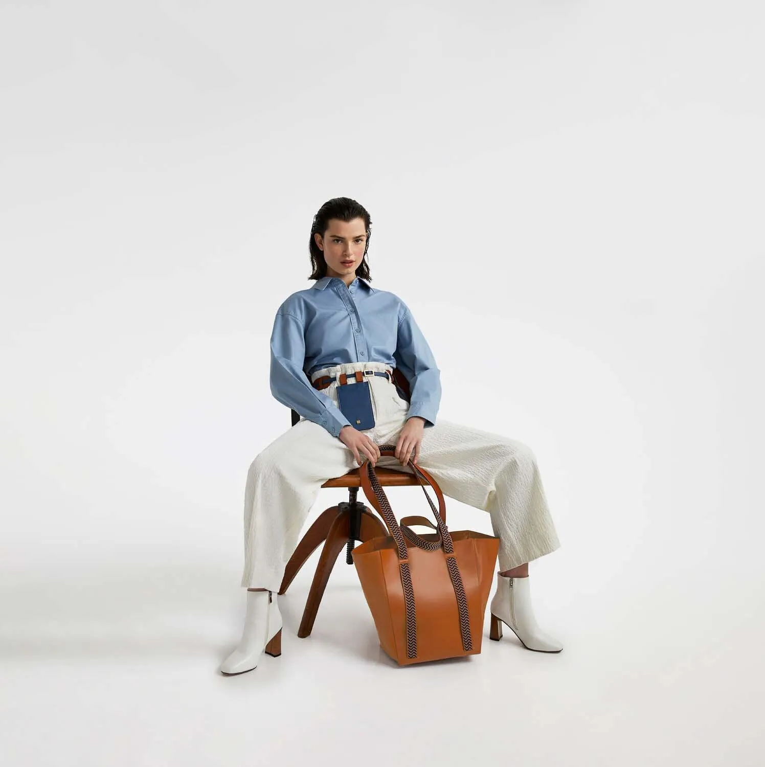 Boho Camel| Oversized Structured Tote