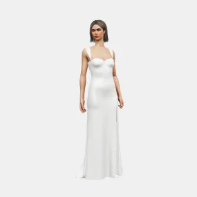Bustier w/ straps  column with slit