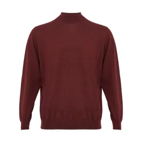 Colombo Elegant Cashmere Red Sweater for Men