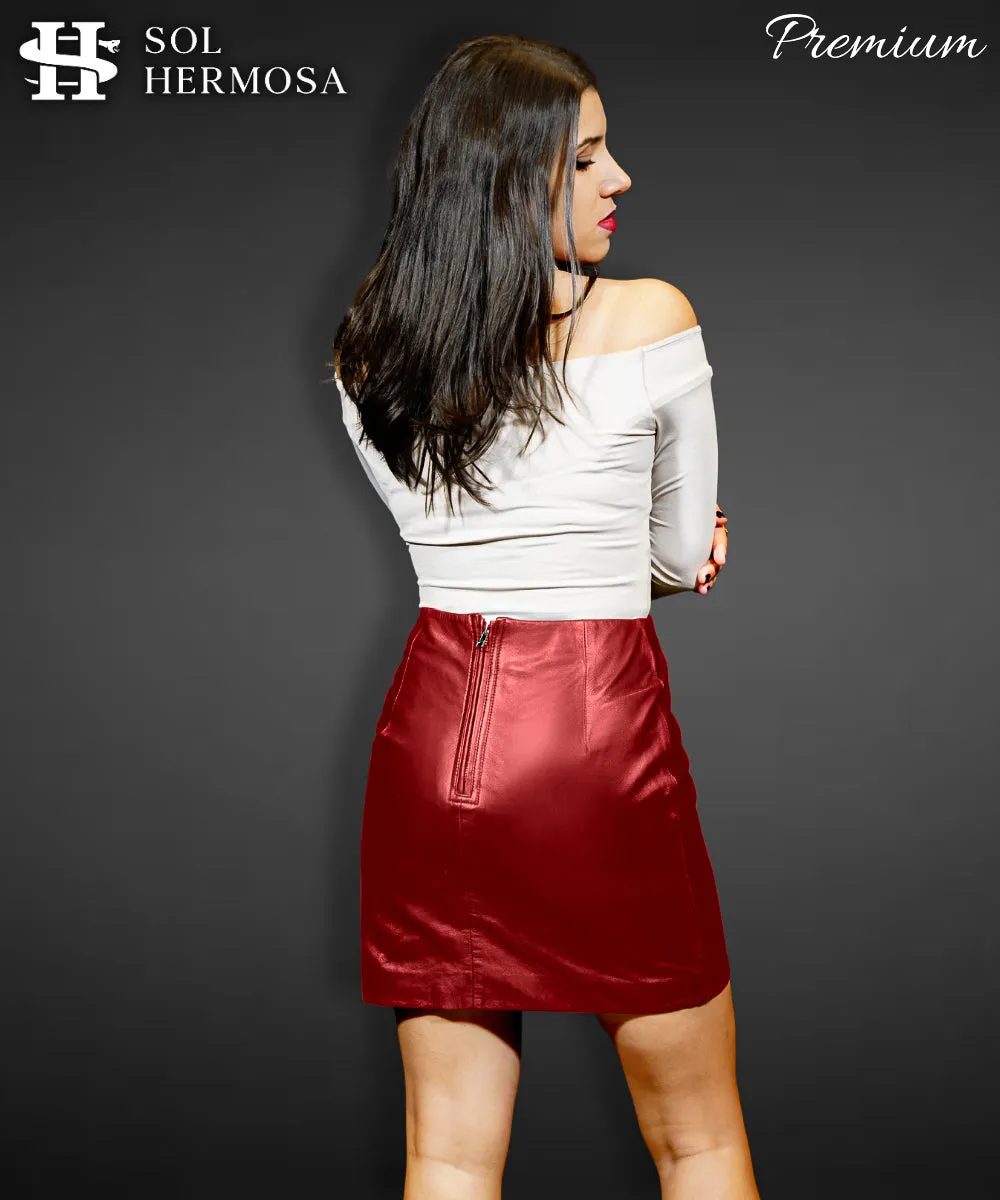 Designer Leather Skirt For Women