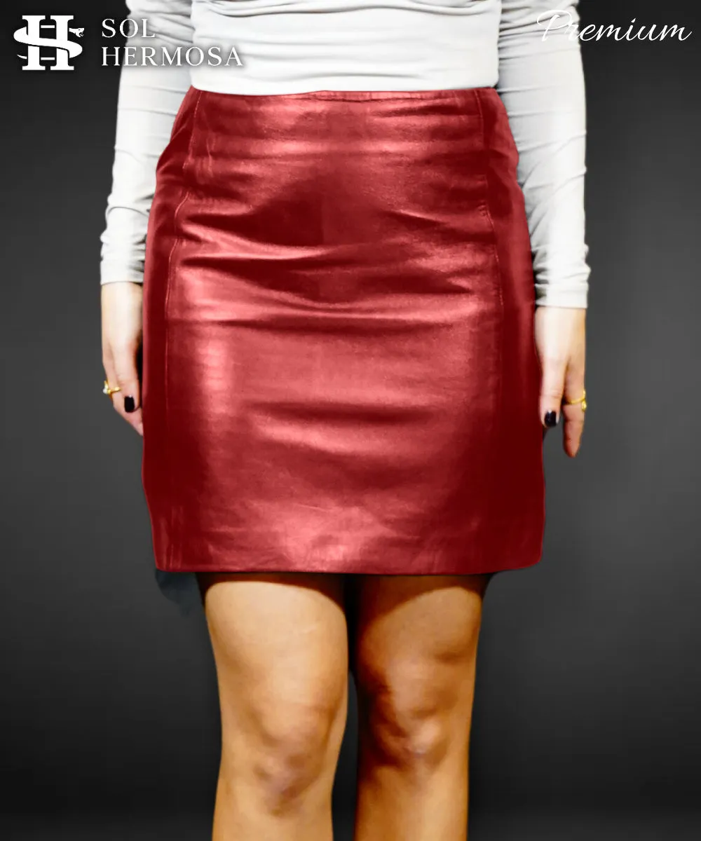 Designer Leather Skirt For Women