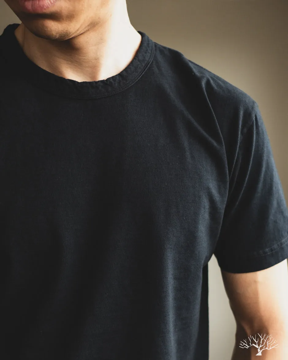Jersey Crew Neck Tee - Indigo Black