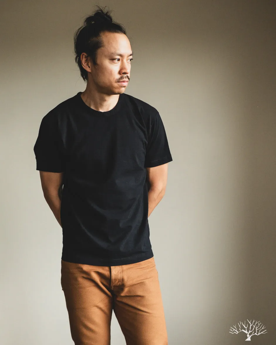 Jersey Crew Neck Tee - Indigo Black