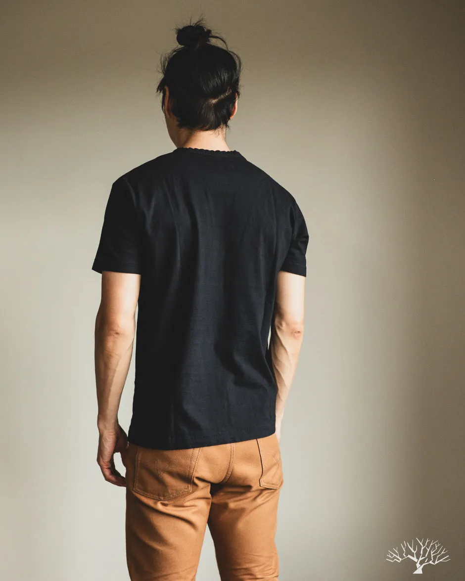 Jersey Crew Neck Tee - Indigo Black