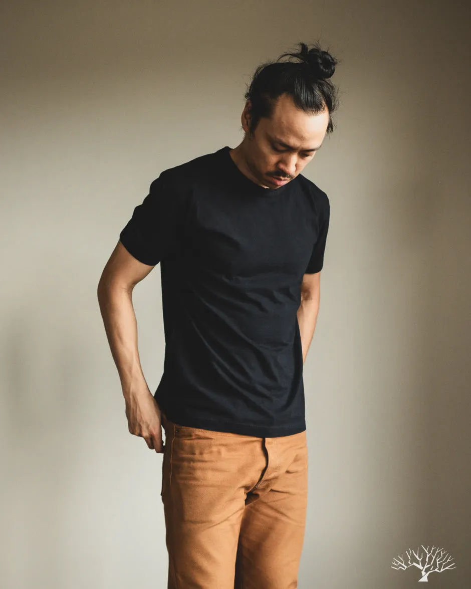Jersey Crew Neck Tee - Indigo Black
