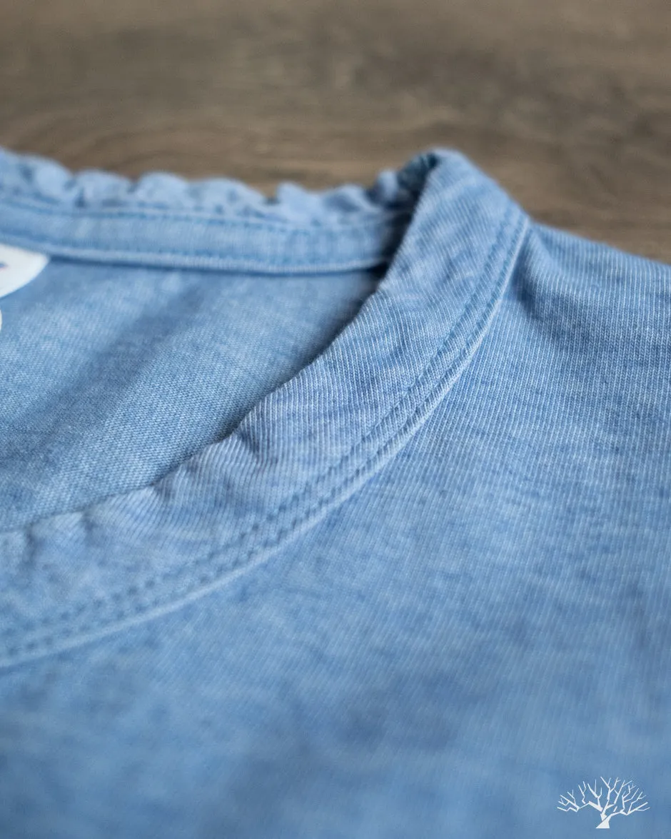 Jersey Crew Neck Tee - Pale Indigo