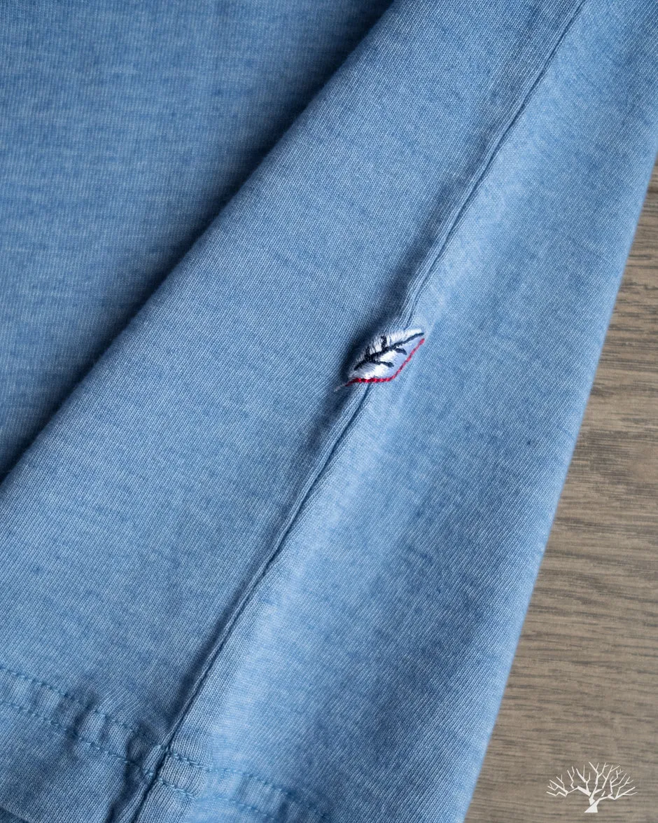 Jersey Crew Neck Tee - Pale Indigo