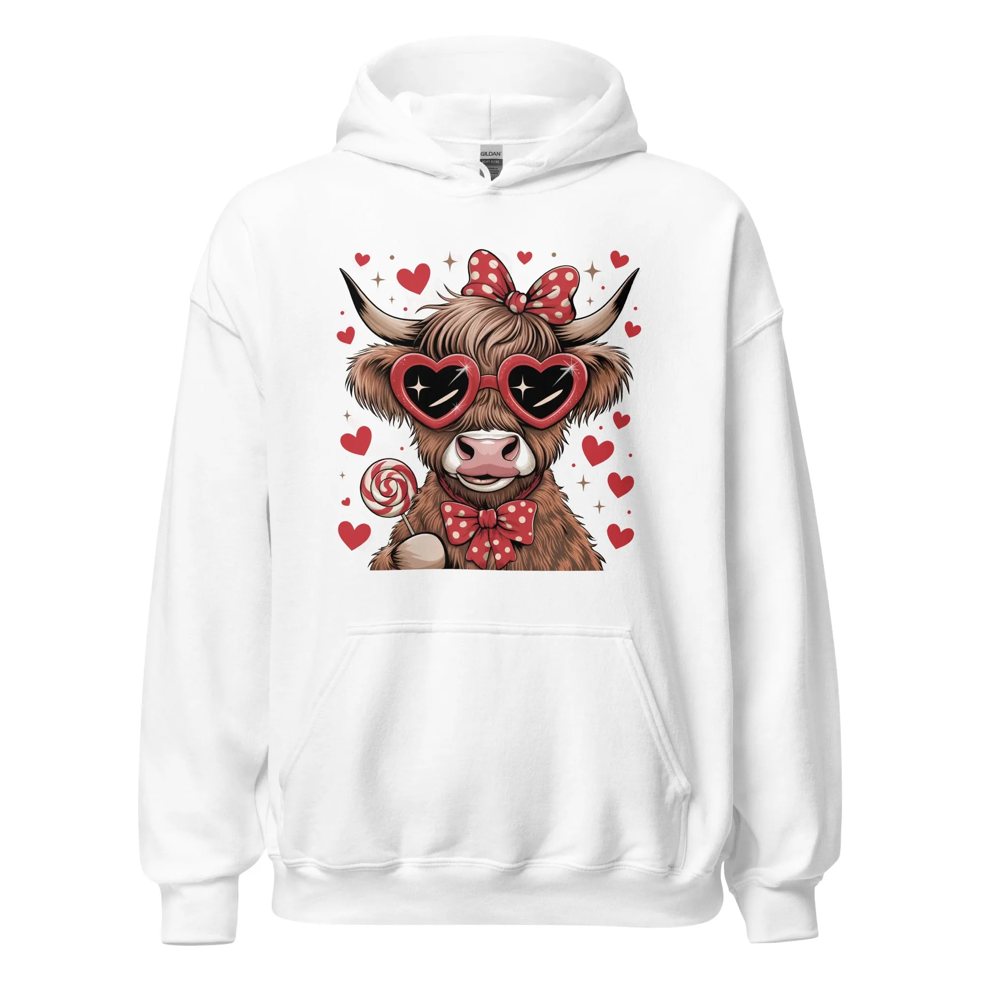 Love Highland Red - Valentine’s Day Hoodie - Celebrate Love in Style
