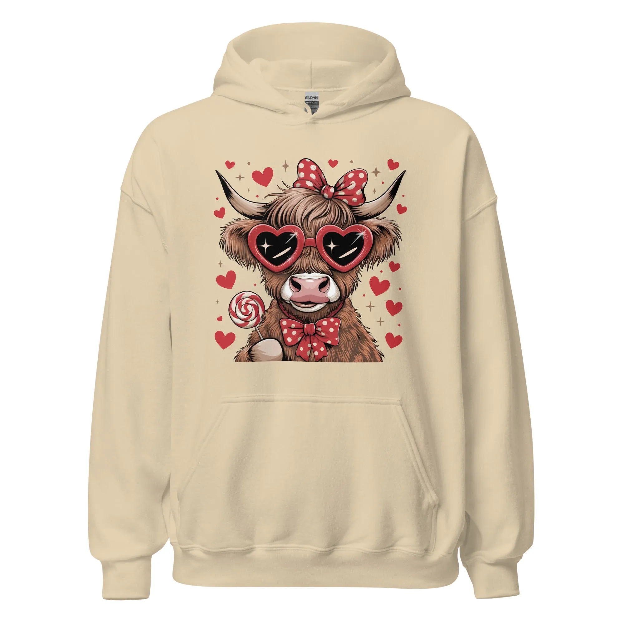 Love Highland Red - Valentine’s Day Hoodie - Celebrate Love in Style