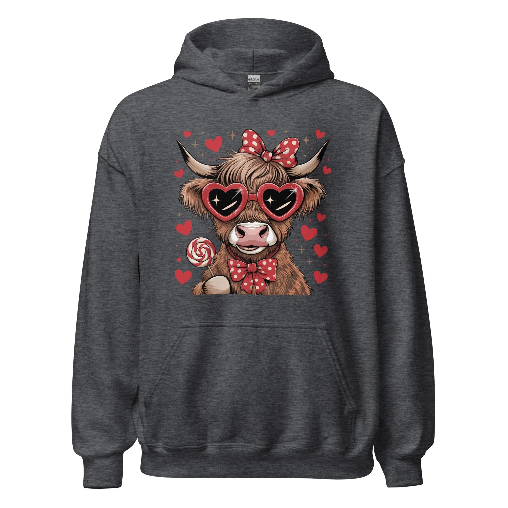 Love Highland Red - Valentine’s Day Hoodie - Celebrate Love in Style