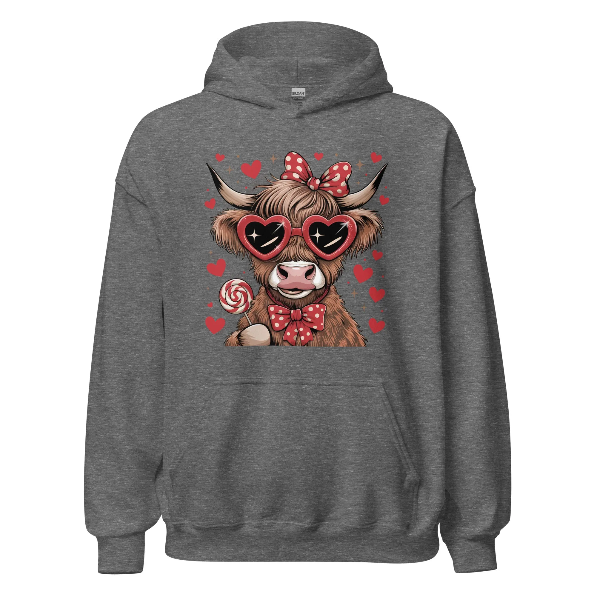 Love Highland Red - Valentine’s Day Hoodie - Celebrate Love in Style