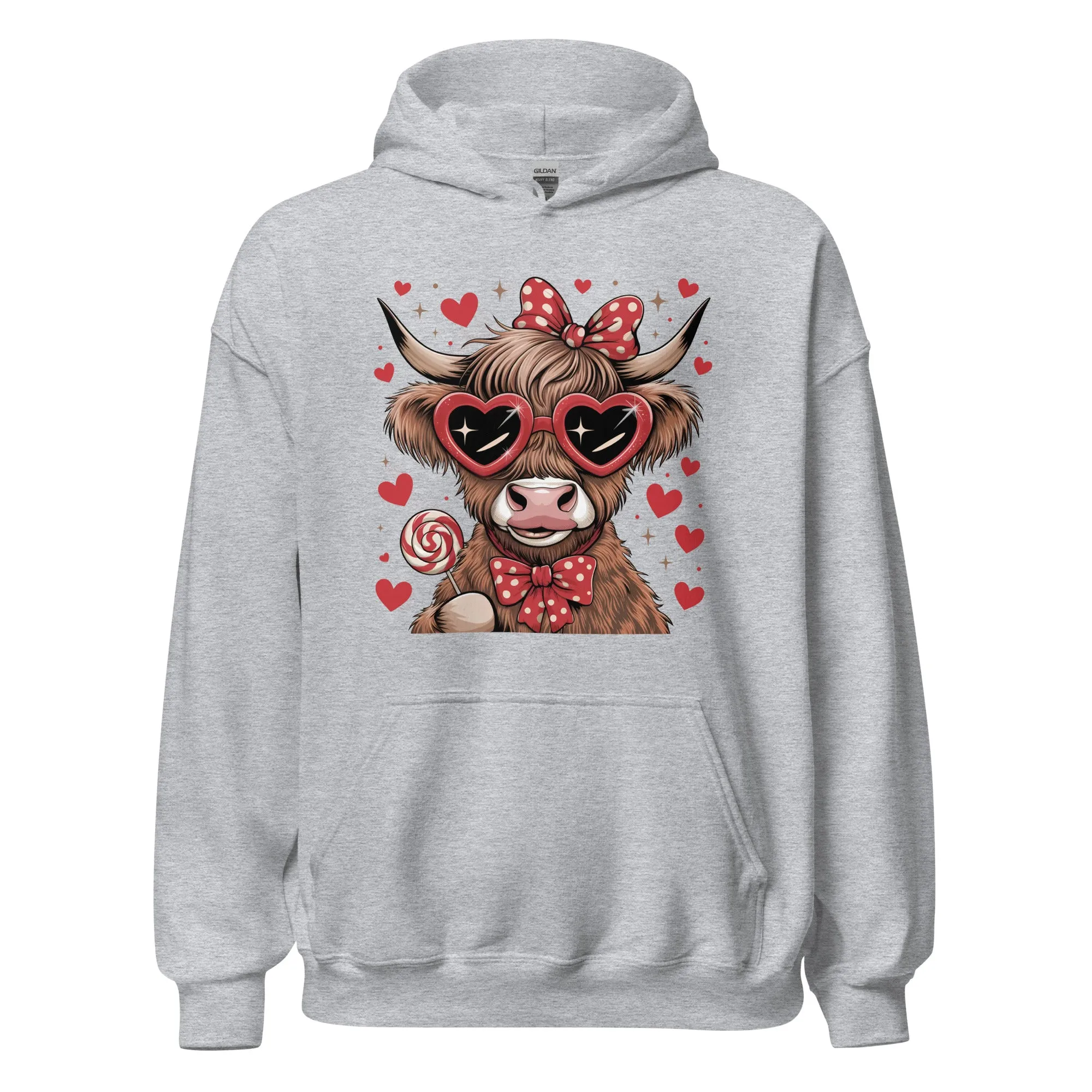 Love Highland Red - Valentine’s Day Hoodie - Celebrate Love in Style