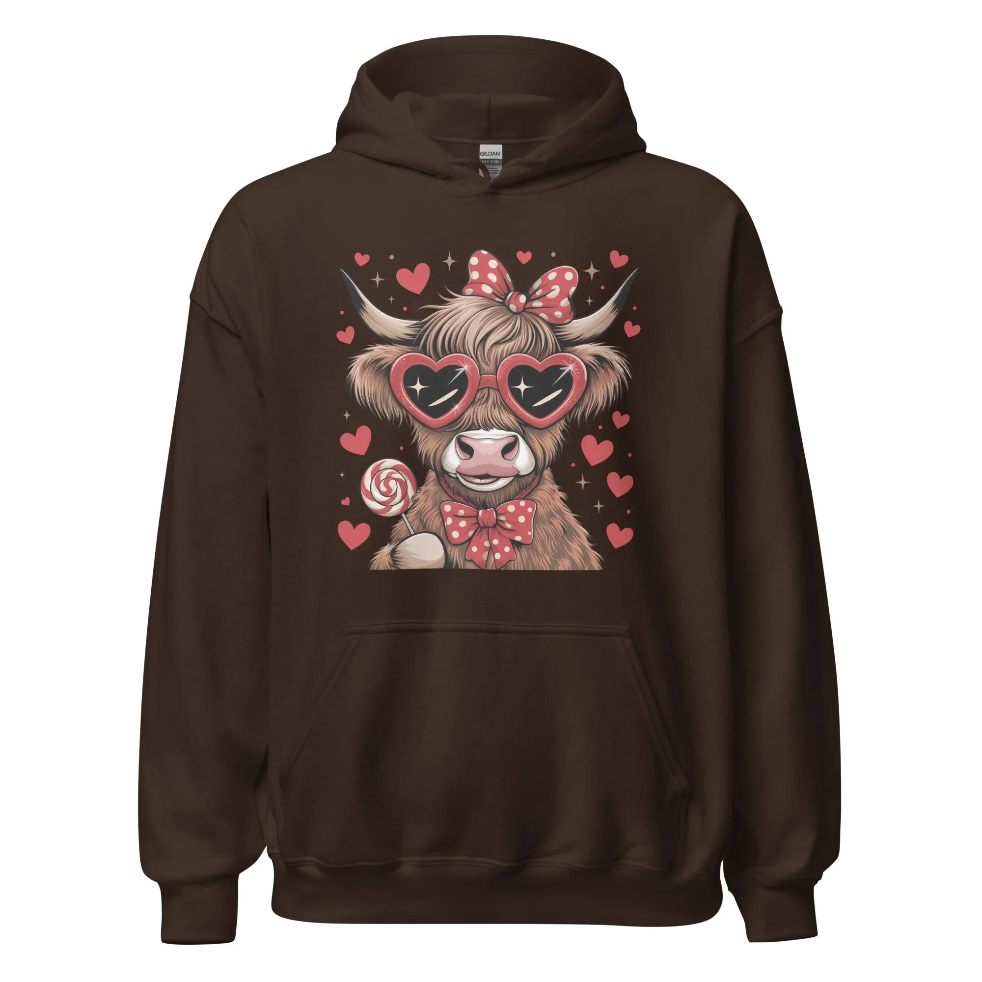 Love Highland Red - Valentine’s Day Hoodie - Celebrate Love in Style