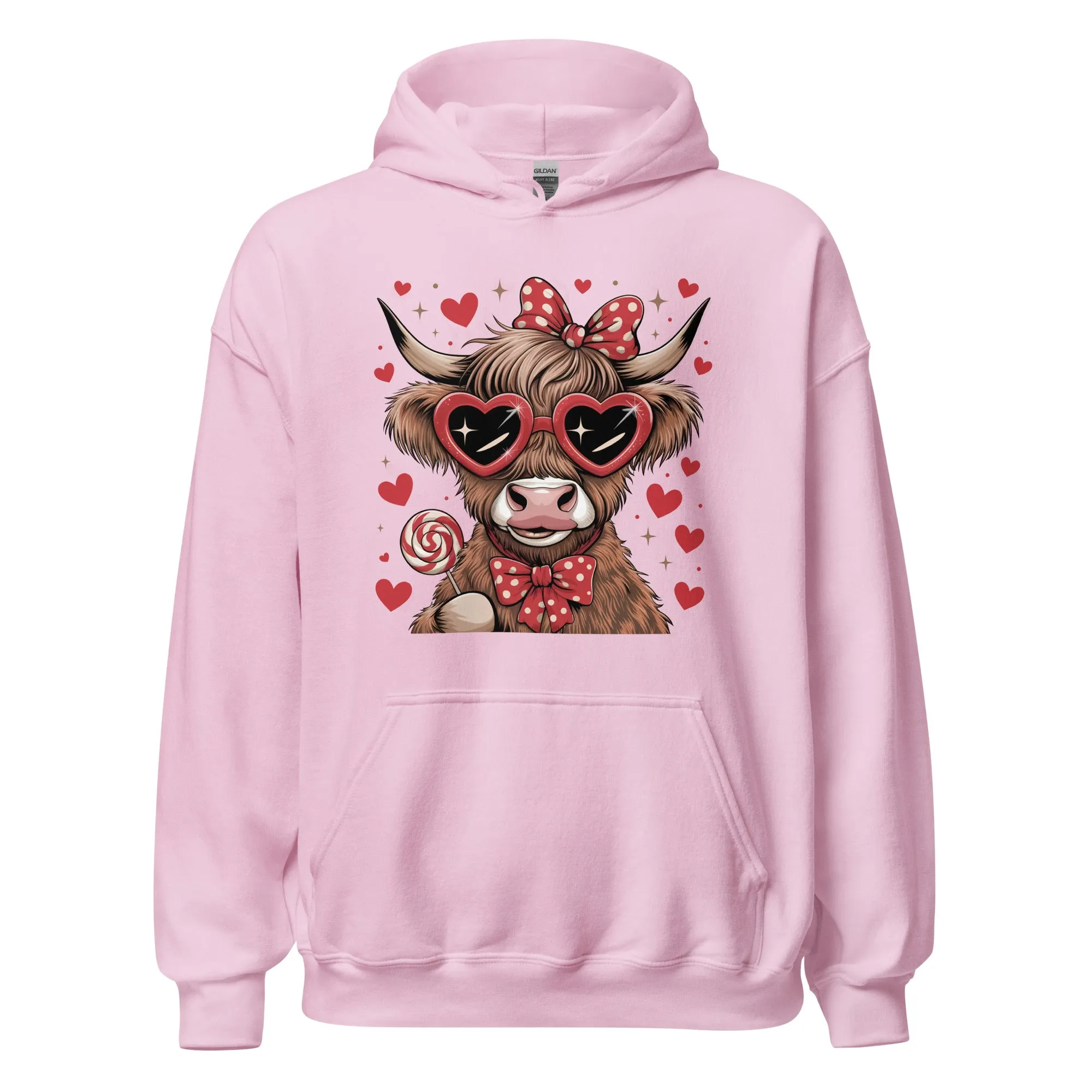 Love Highland Red - Valentine’s Day Hoodie - Celebrate Love in Style