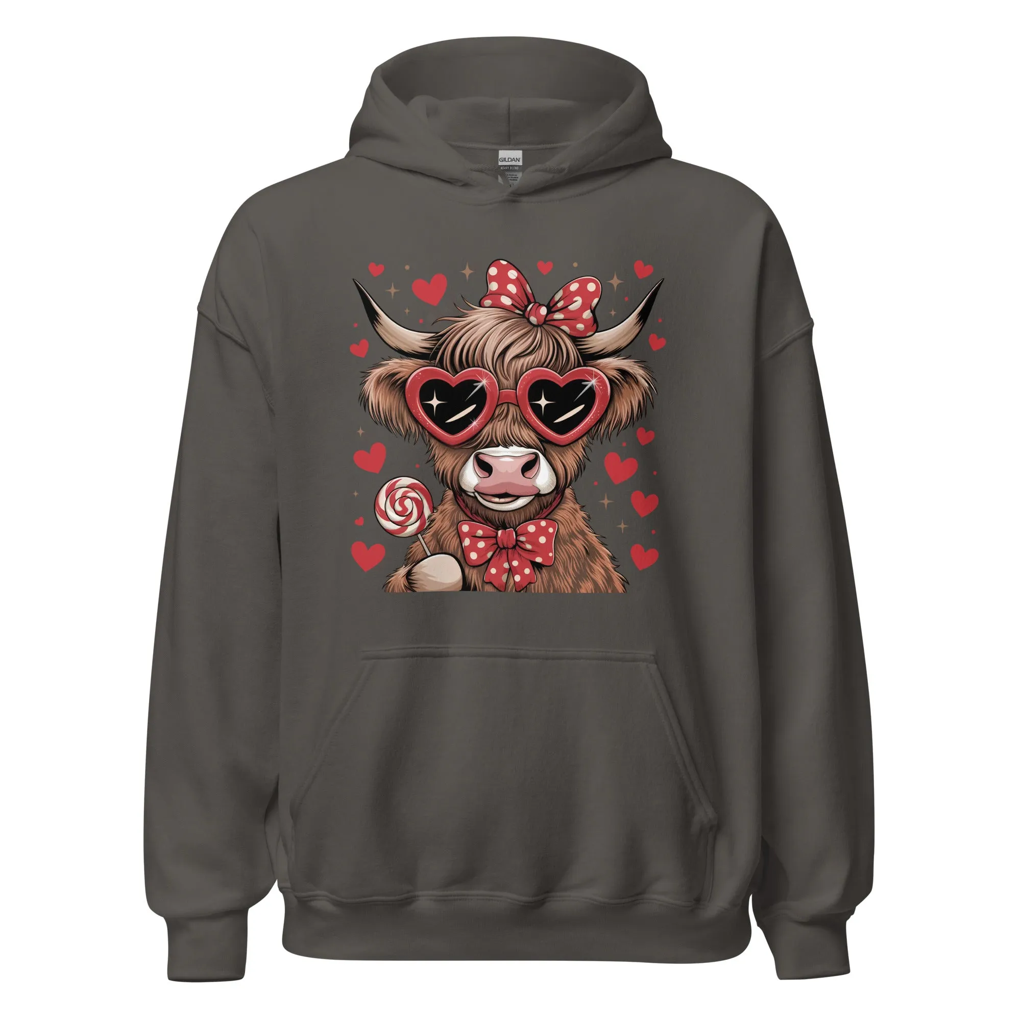 Love Highland Red - Valentine’s Day Hoodie - Celebrate Love in Style