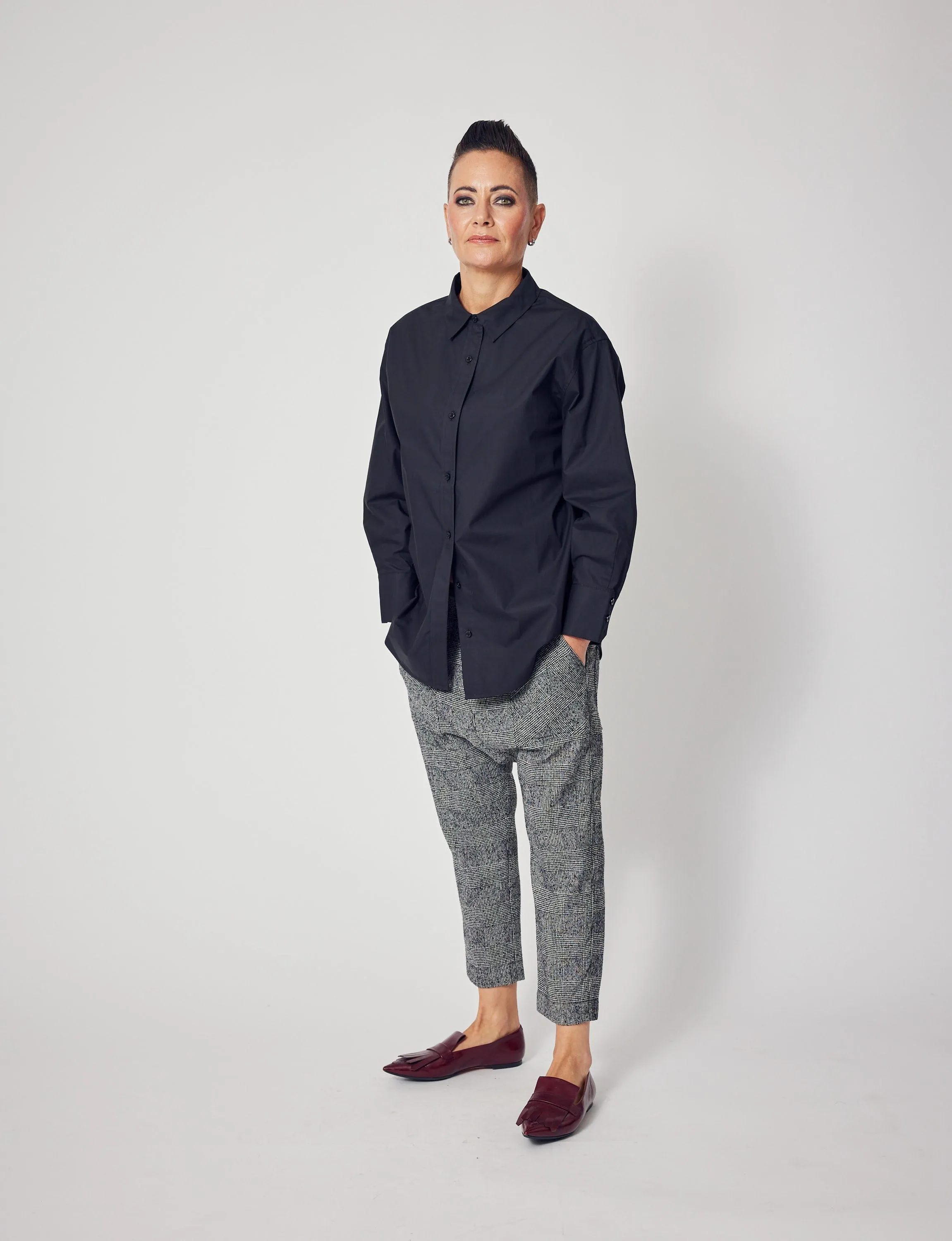 Marcia Oversized Shirt in Black