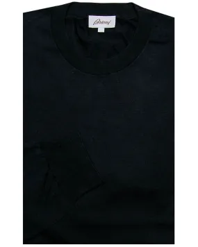 Navy Crew Neck Knit Sweater