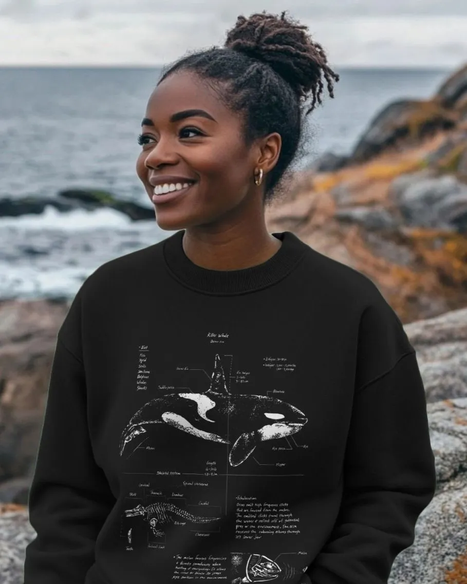 Orca Anatomy Women's Oversized Sweatshirt