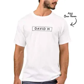 Personalized   Men's T-Shirt Poly Cotton Tees  - Minimal