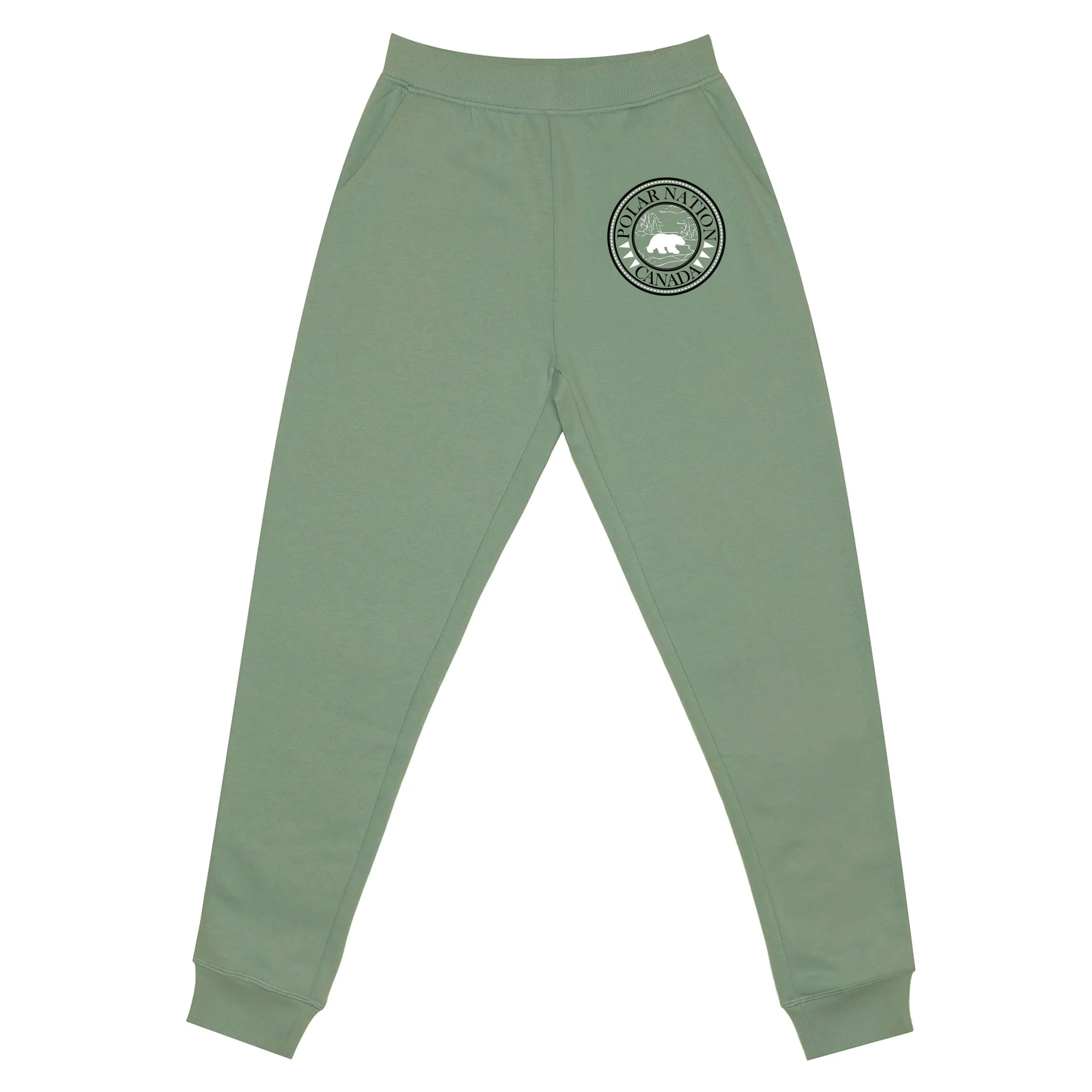Polar Nation Canada Fleece Joggers, Forest Moss