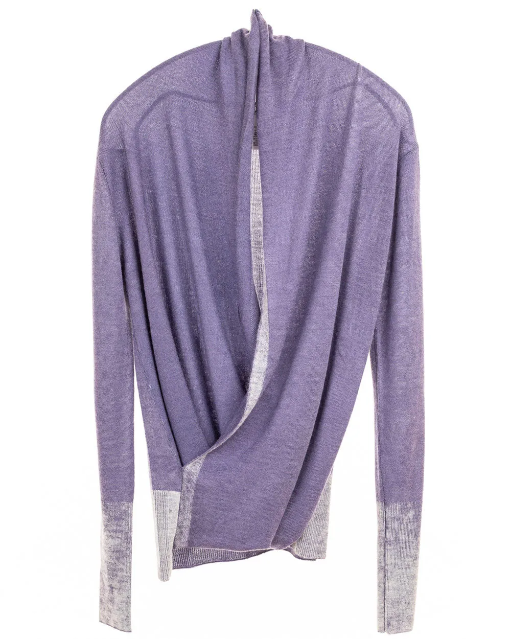 Purple Printed Wrap Top