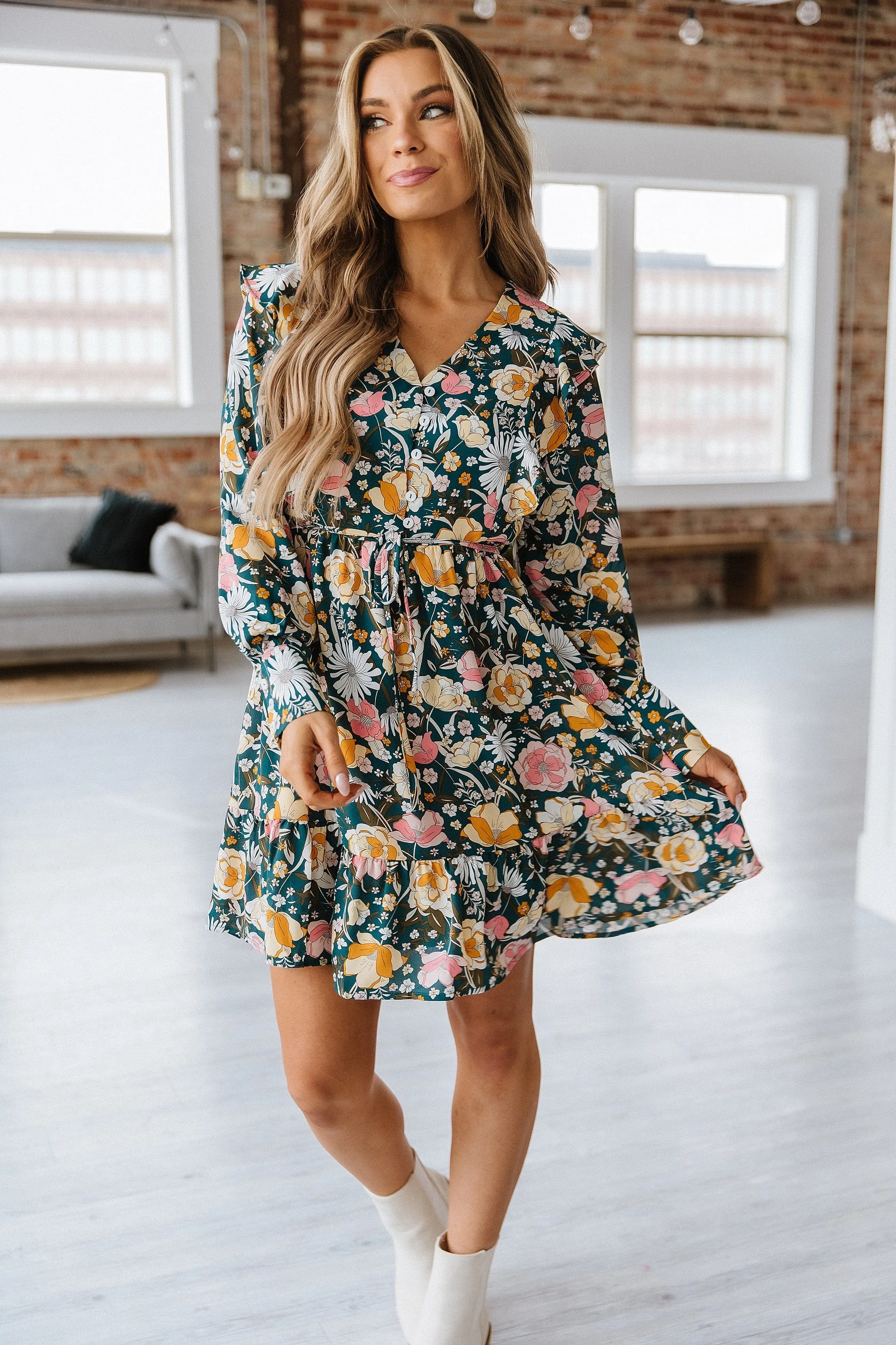 SALE - Texi Ruffled Mini Dress | S-XL