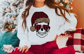 Santa Hat Skeleton Christmas Sweater