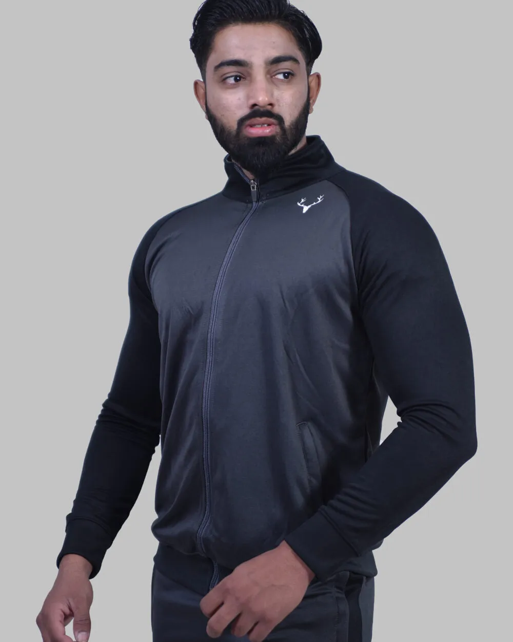 Stag Elite Tracksuit 2.0 (Charcoal & Black)