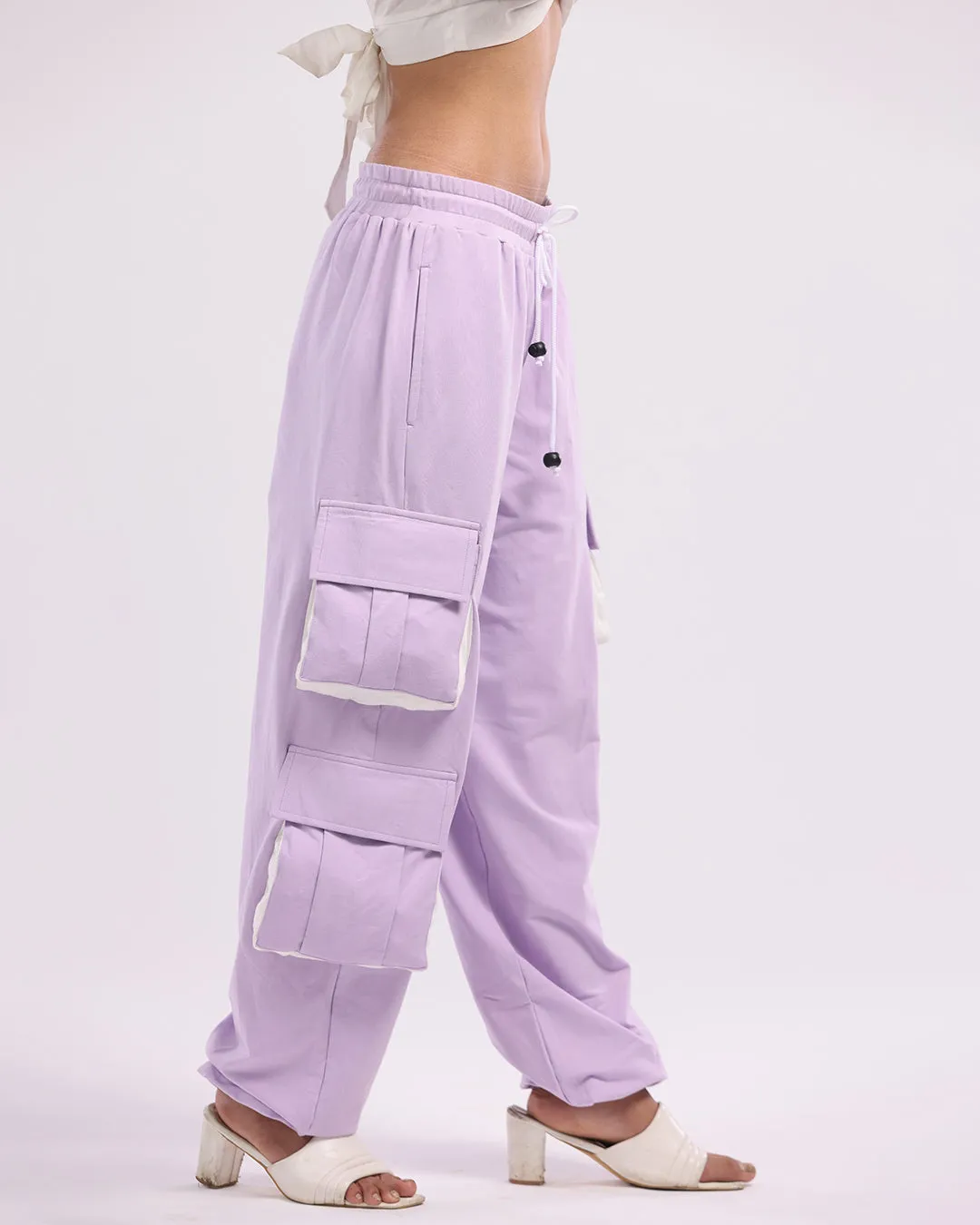 Stay Stylish, Stay Comfortable: Lavender Women's Cotton Joggers
