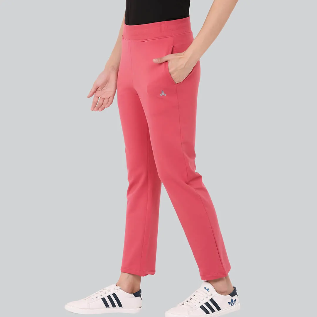 Straight Pants - Garnet Rose
