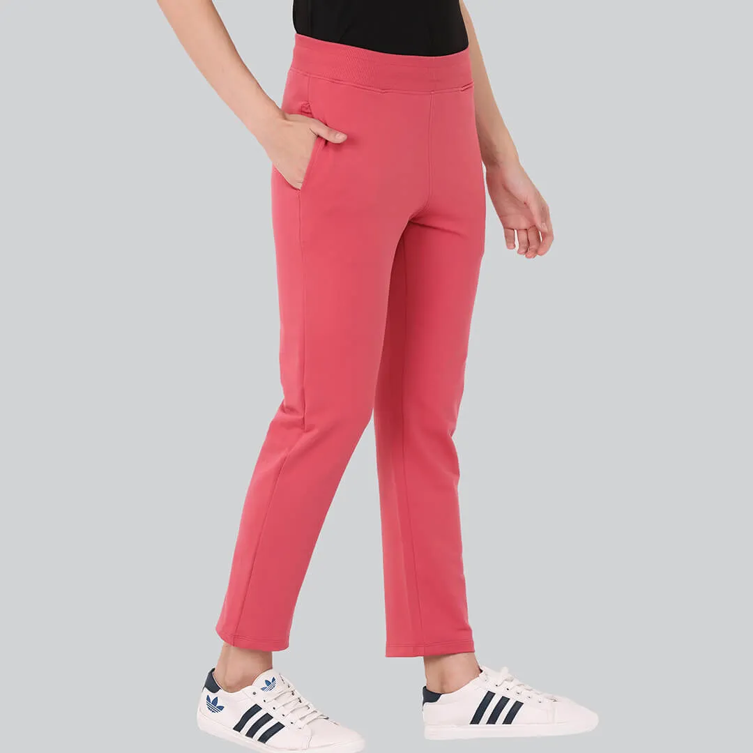 Straight Pants - Garnet Rose