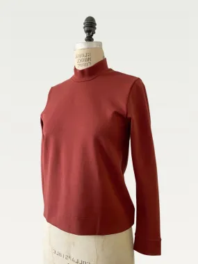 Structured Mock Neck Pullover - Small
