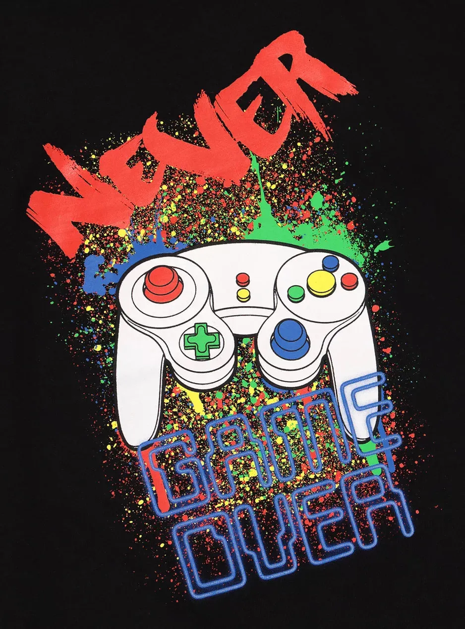 Tu Black 'Never Game Over' Older Boys Top