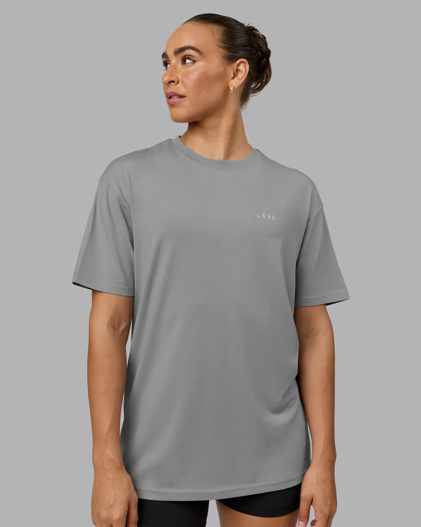 Unisex 1% Better Value Series FLXCotton Tee Oversize - Circular Grey-White